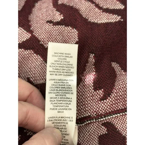 Chico’s Cardigan Jacket Sz 3 XL Black Ivory Stretch Polyester Contrast Scroll - Picture 12 of 15